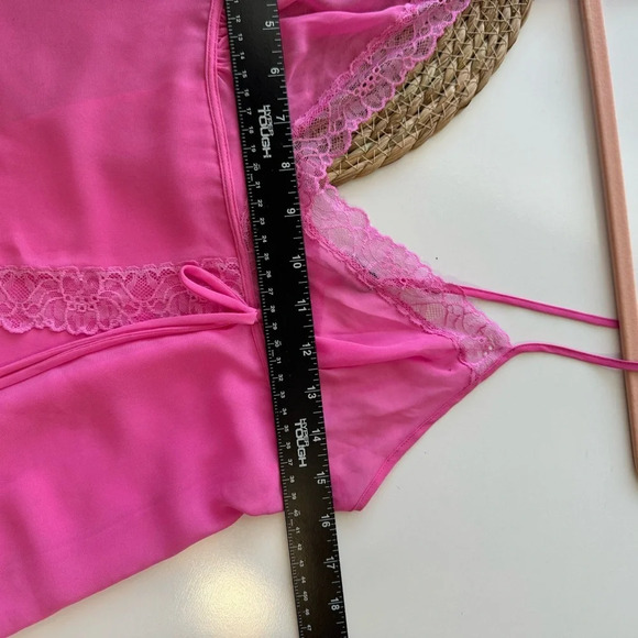 Hot pink Victoria’s Secret sheer babydoll‎ Small - Picture 4 of 12